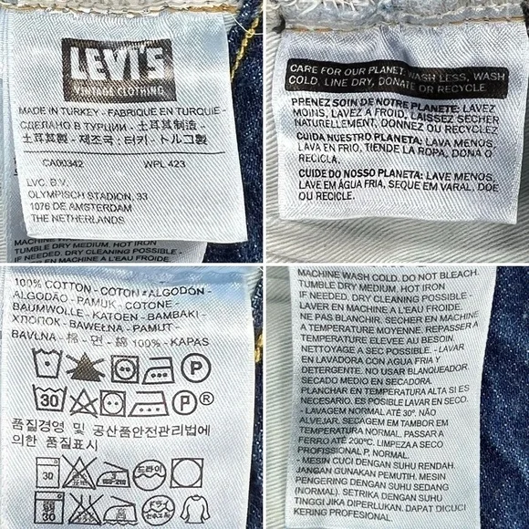 Levi’s 501z Jeans 1954 Vintage Clothing Selvedge Men’s Jeans Size 35x30* New NWT